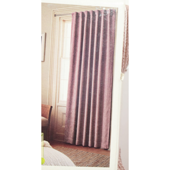 Threshold 50"x84" Blackout Corded Ribbed Rod Pocket Curtain Panel Rose Pink* - Picture 1 of 7